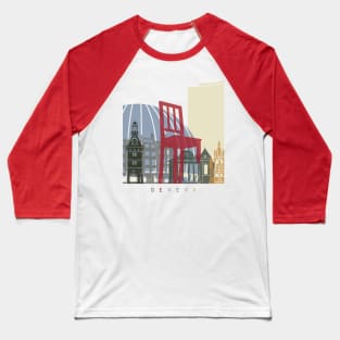 Geneva skyline poster Baseball T-Shirt